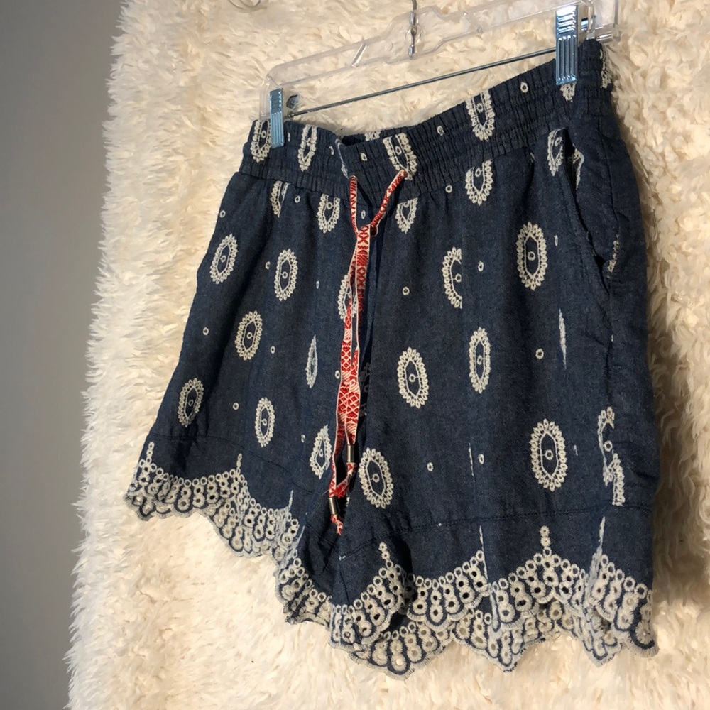 Embroidered Anthropologie Shorts
